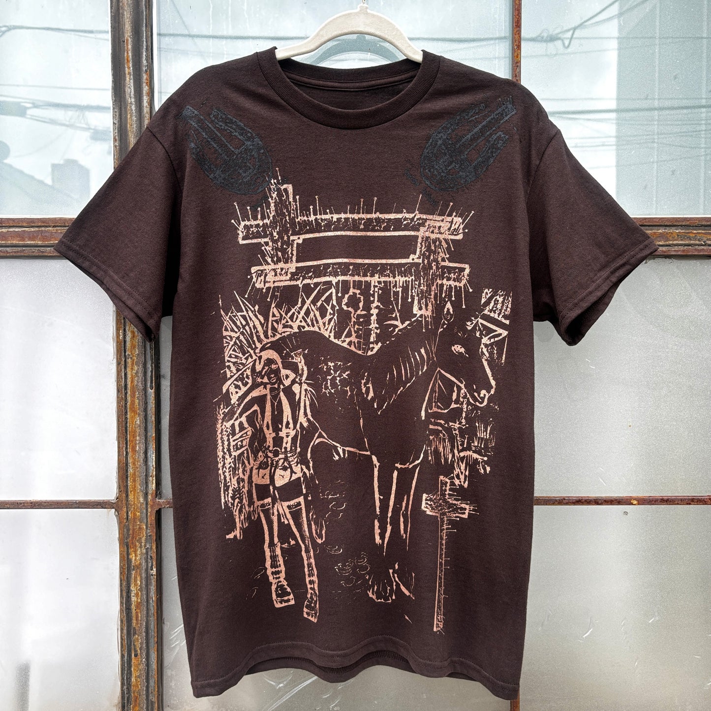 brown / copper lyrico tee