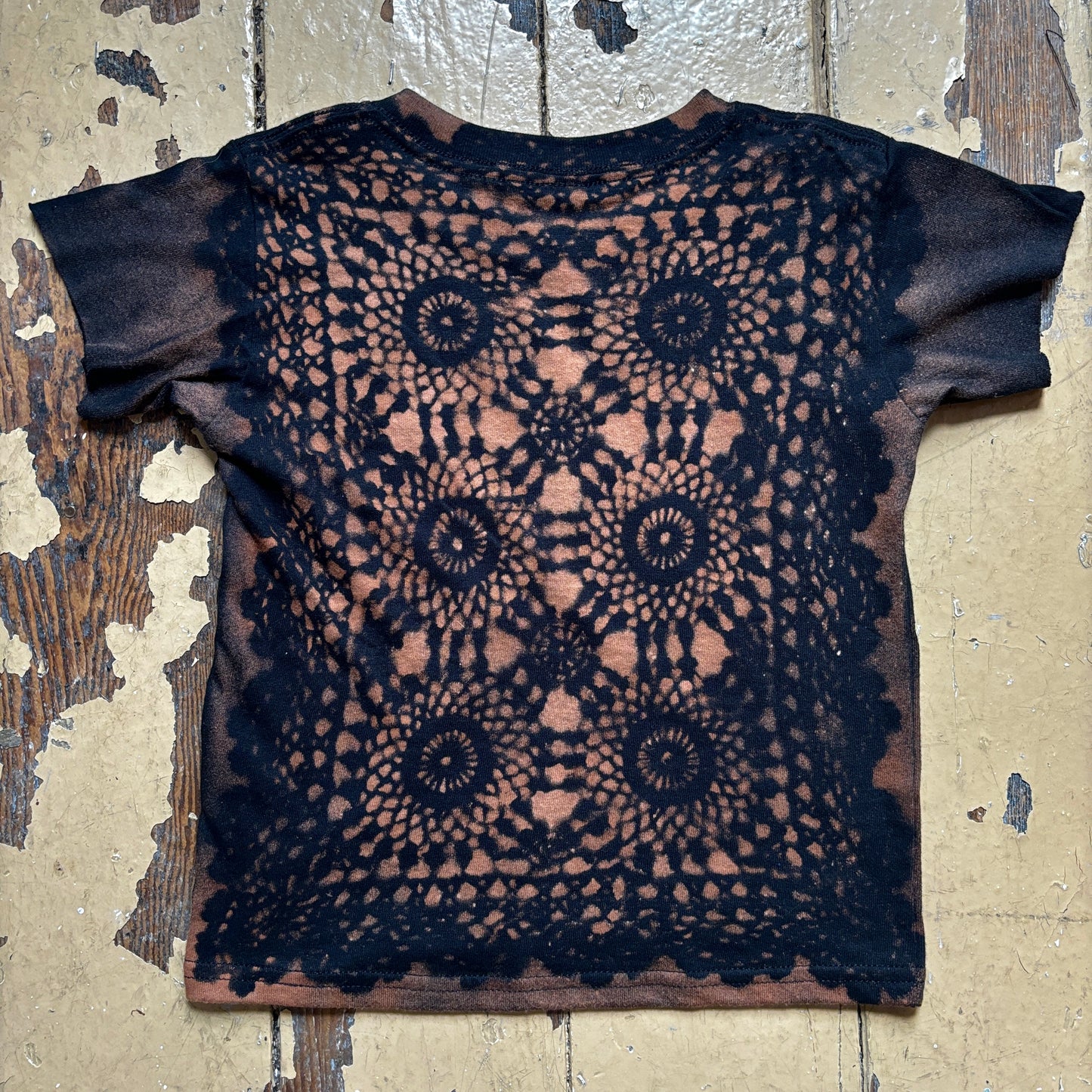 bleached lace baby tee