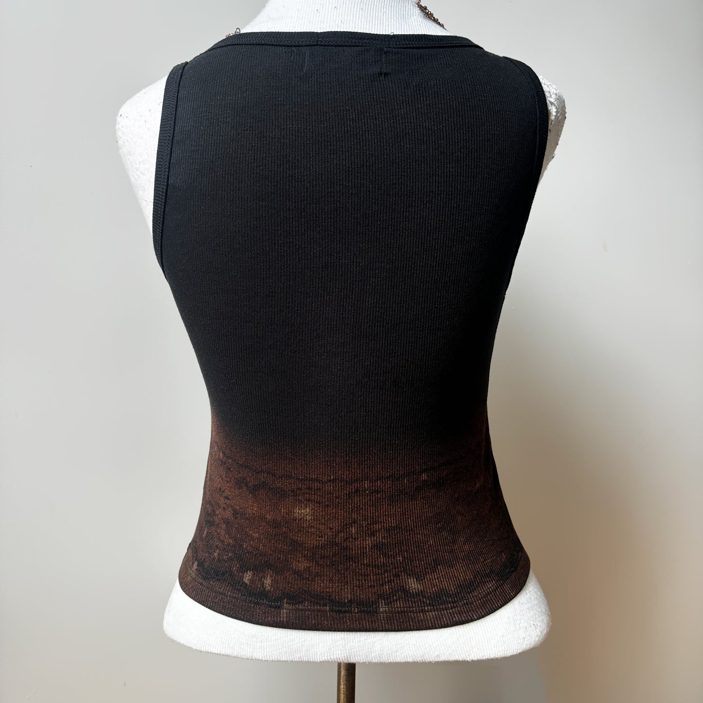 copper bow bleach lace henley tank