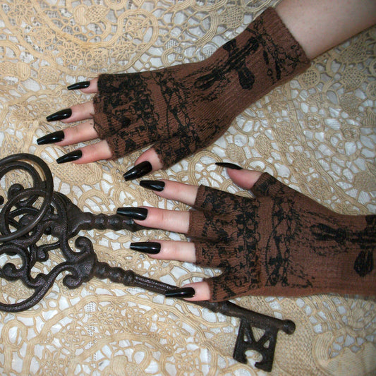 worshiped gloves - brown