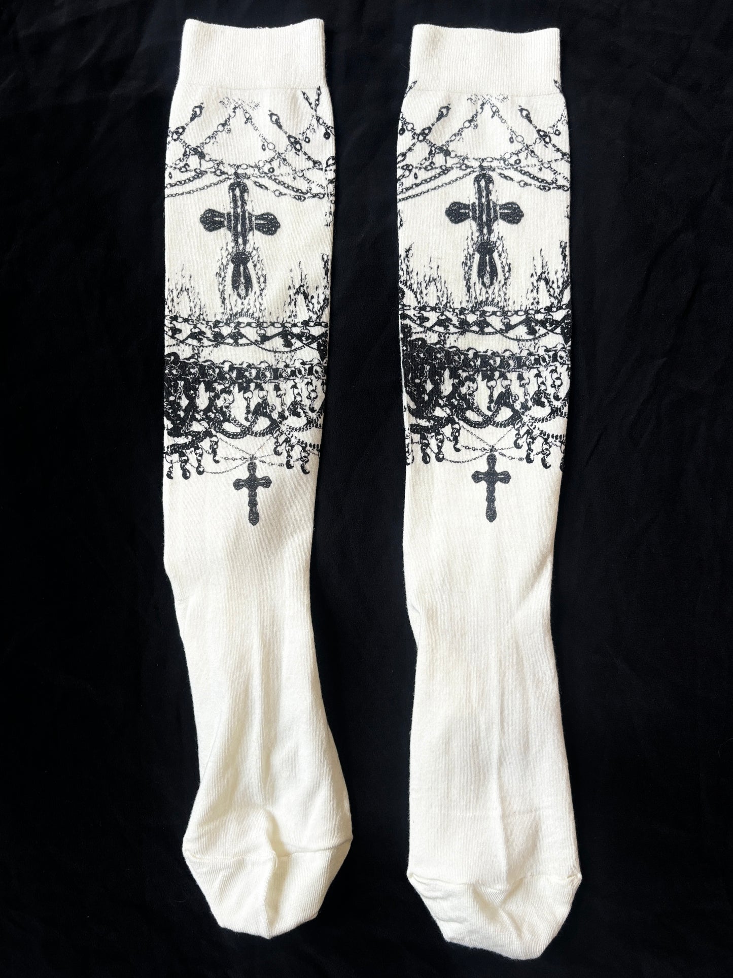 worshiped knee socks - ivory