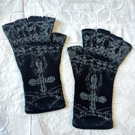 worshiped gloves - black + gunmetal