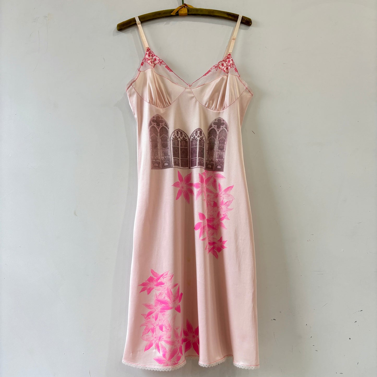 pink slip dress