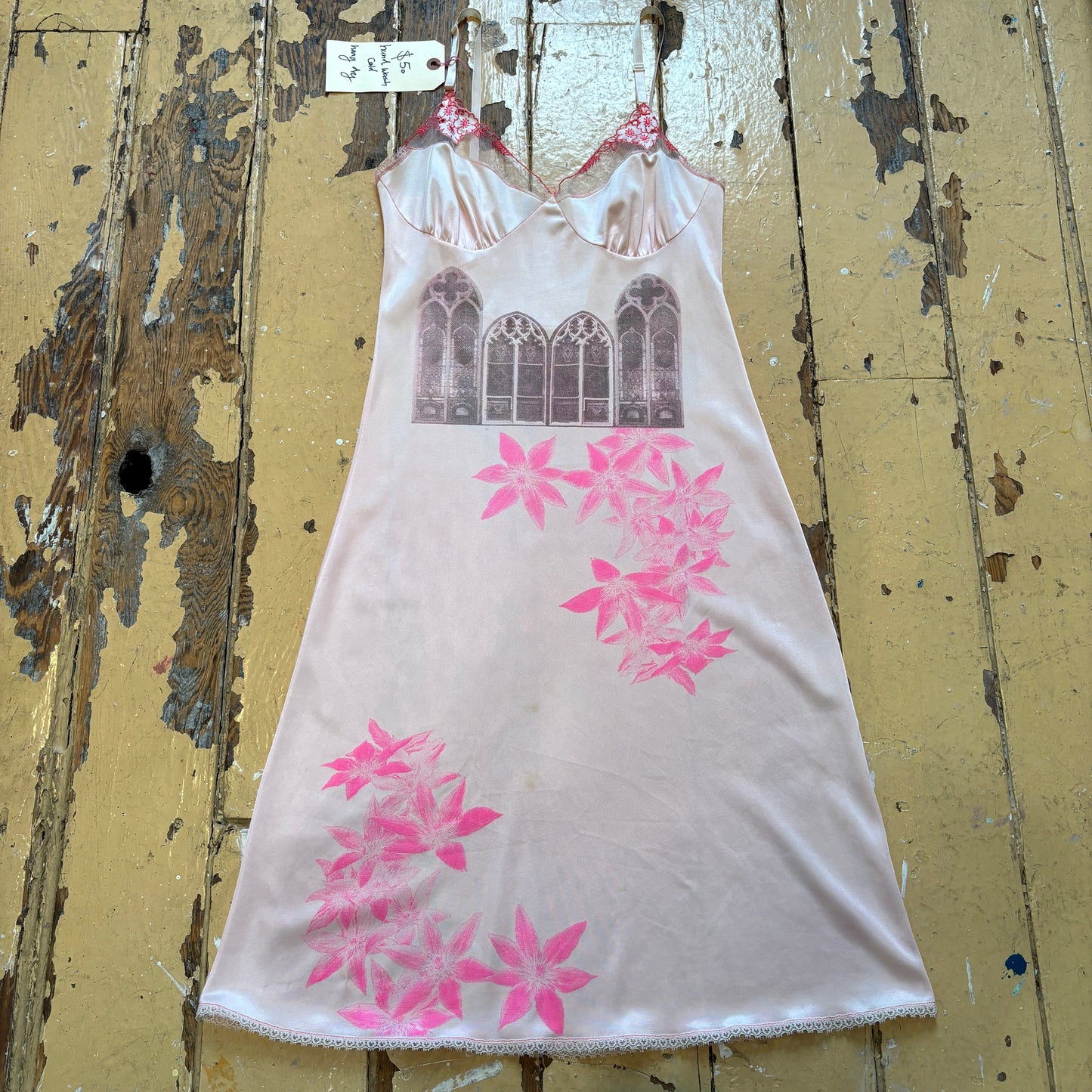 pink slip dress