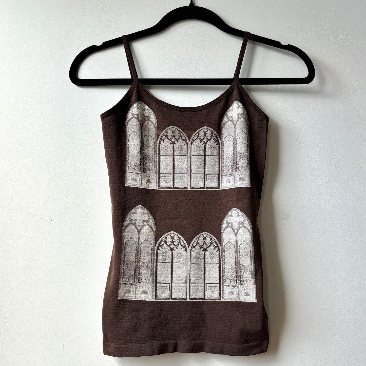 chocolate brown gothic window cami