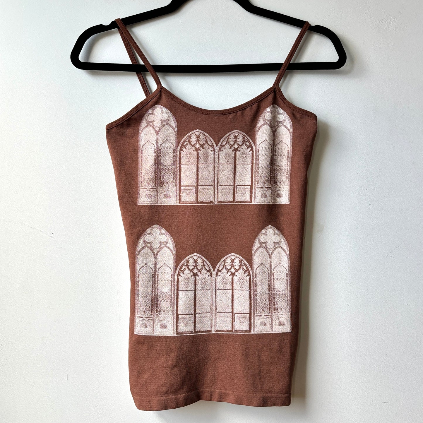 rust brown gothic window cami