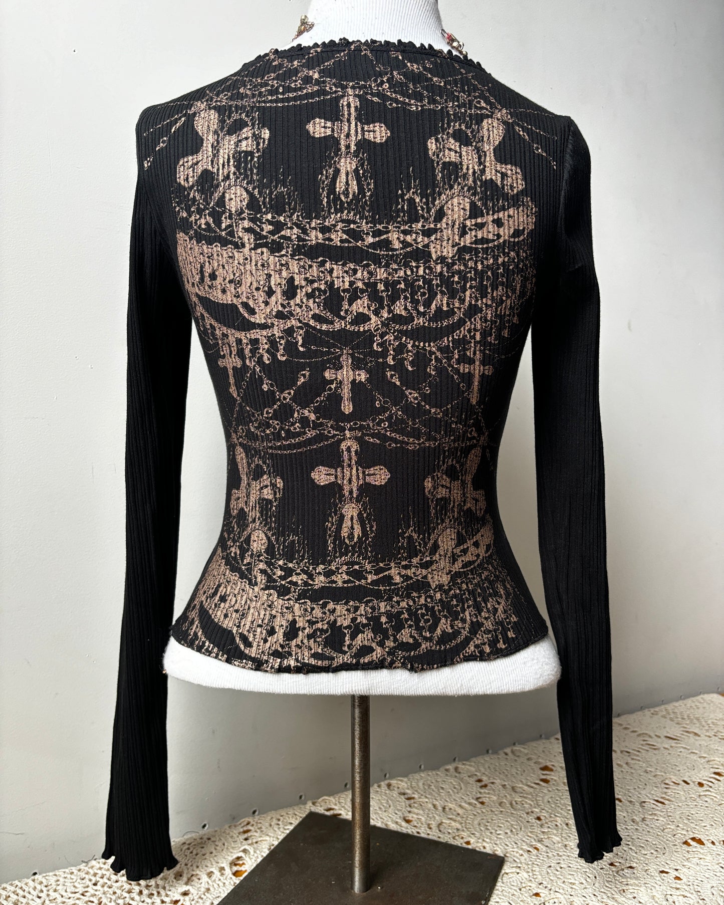 worshipped long sleeve black+copper