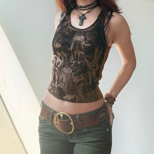 brown baby doll tank (archive sale)