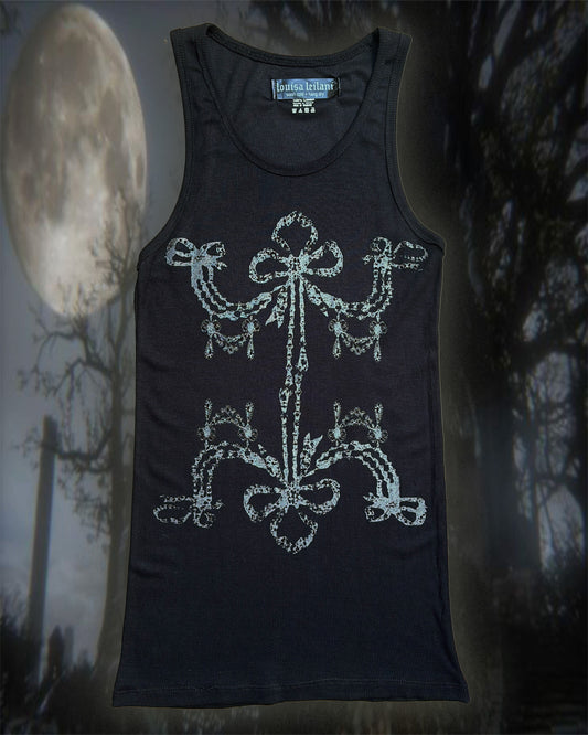 black/gunmetal double bow tank