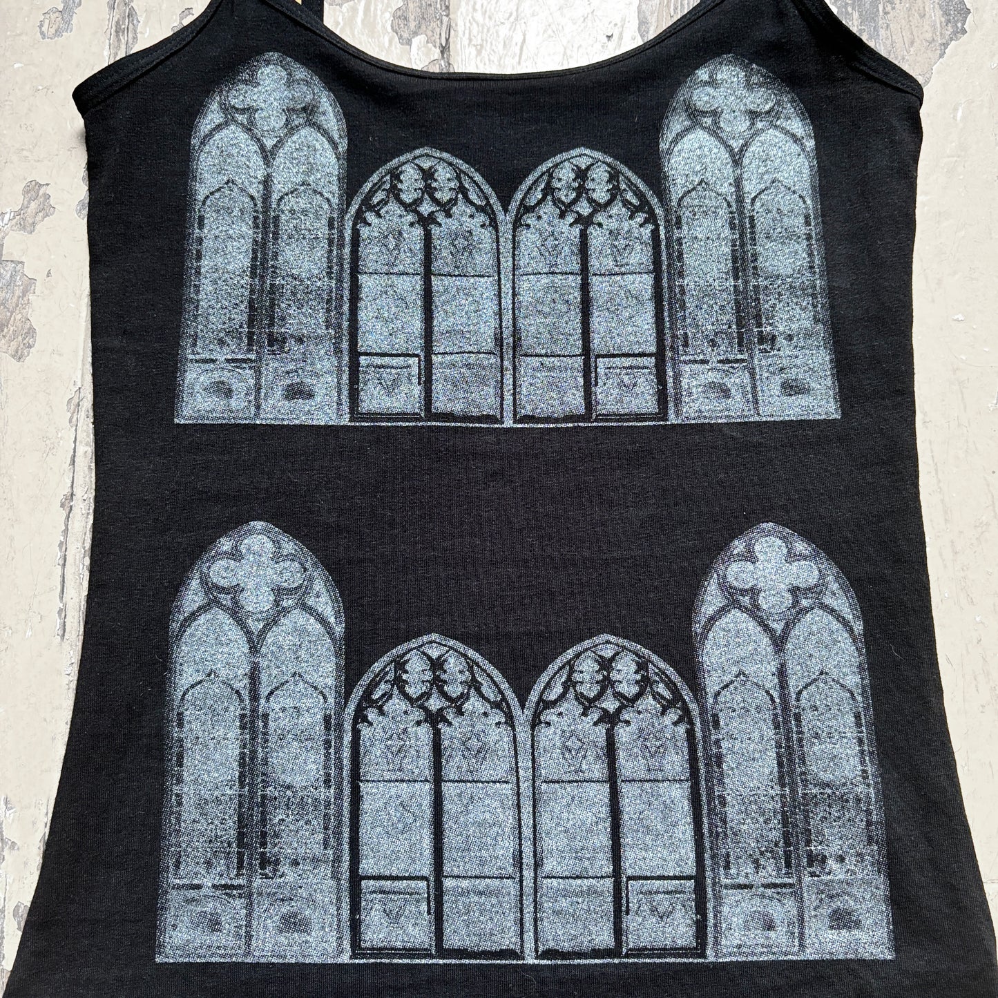 silver gothic window cami